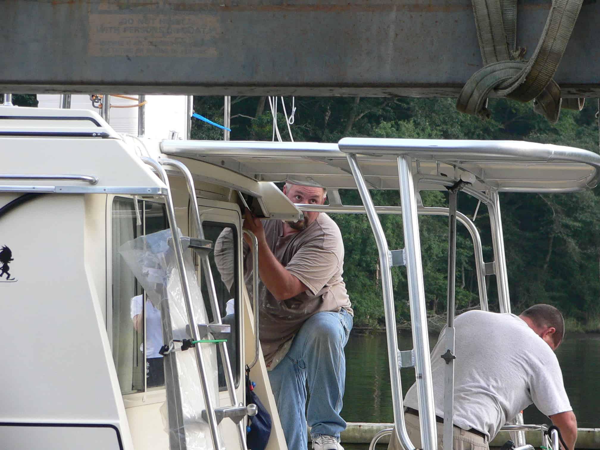 Camano Trawler Cockpit Sun Shade 2008 image 1