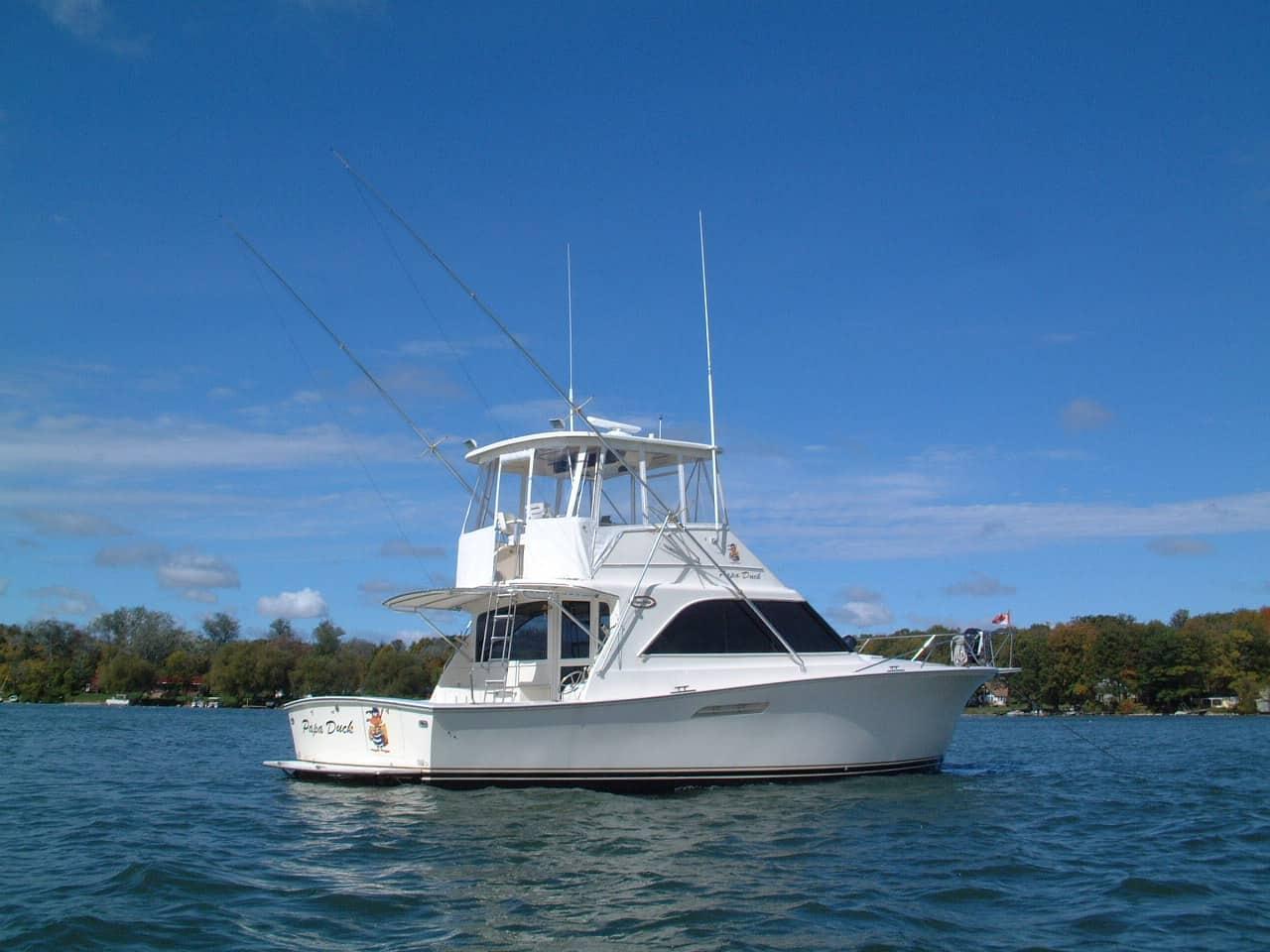 Ocean 44 Super Sport Cockpit Sun Shade 1985 image 1