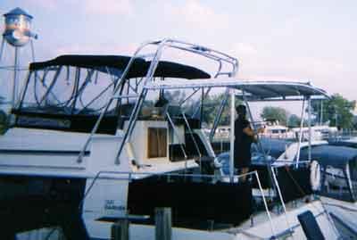 Carver 36 Aft Cabin Aft Deck Top 1982 image 1