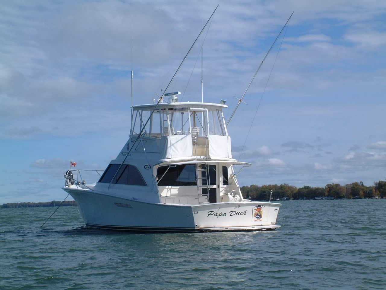 Ocean 44 Super Sport Cockpit Sun Shade 1985 image 1