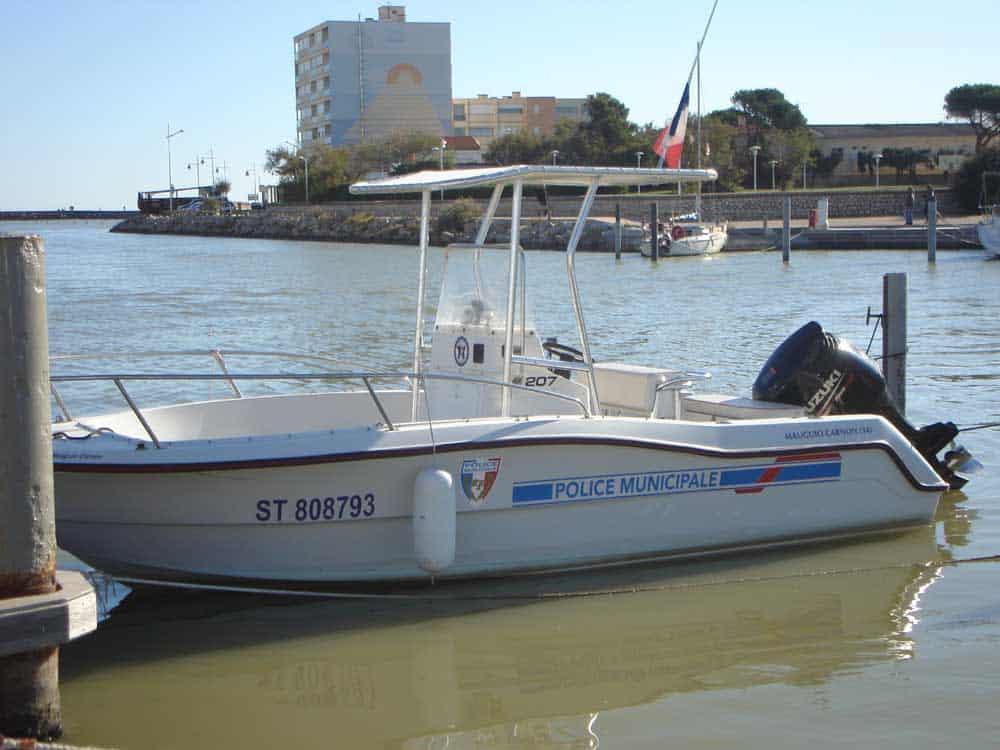 Atlantic Towers T-Top installed on a Mauguno Carnon Recadr center console boat.
