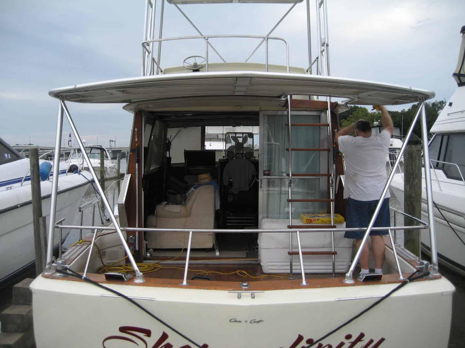 Chris Craft 38 Cockpit Sun Shade 1969 image 1