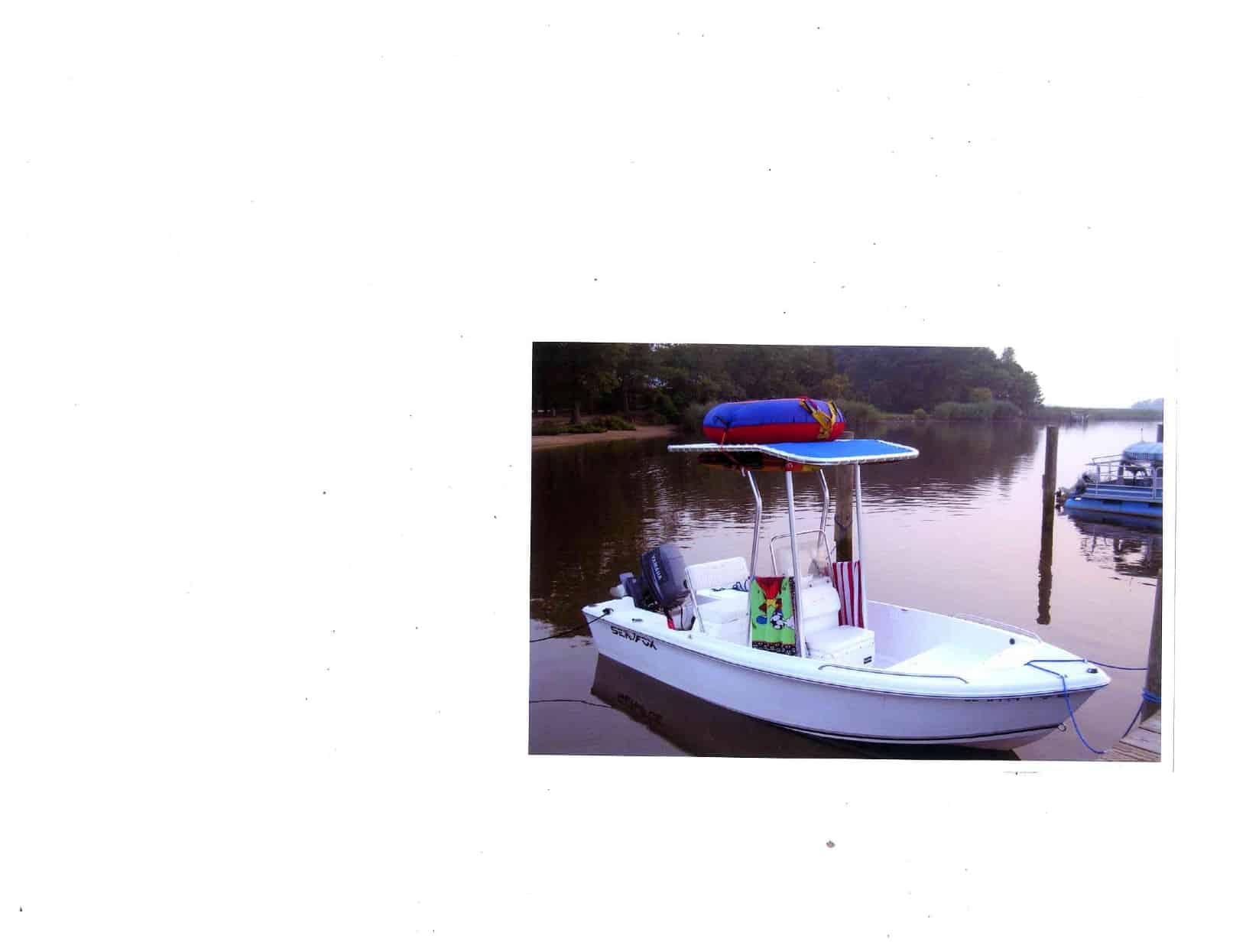 Atlantic Towers T-Top on a Sea Fox 17 center console boat, showcasing the sleek design and functionality.